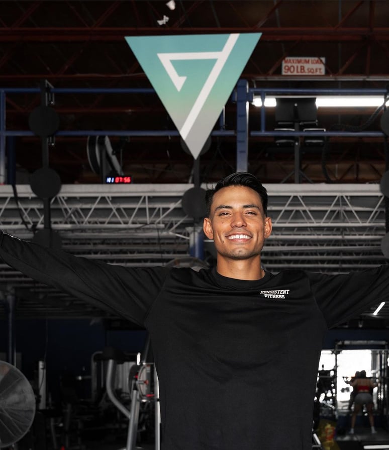 Kenneth Nathan in the gym